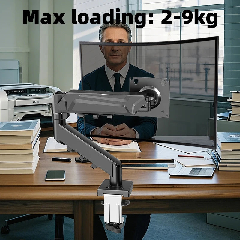 Single Monitor Arm for 13-32" Screens | Full Motion Swivel Desktop Stand