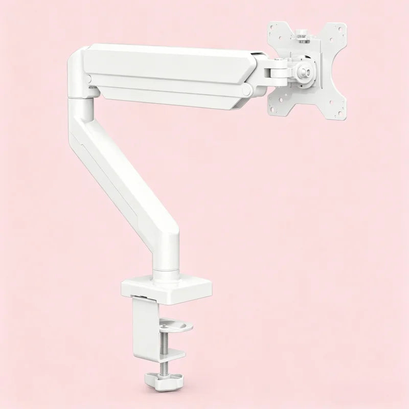 Single Monitor Arm for 13-35" Screens | Height Adjustable Ergonomic Stand with Dual Base