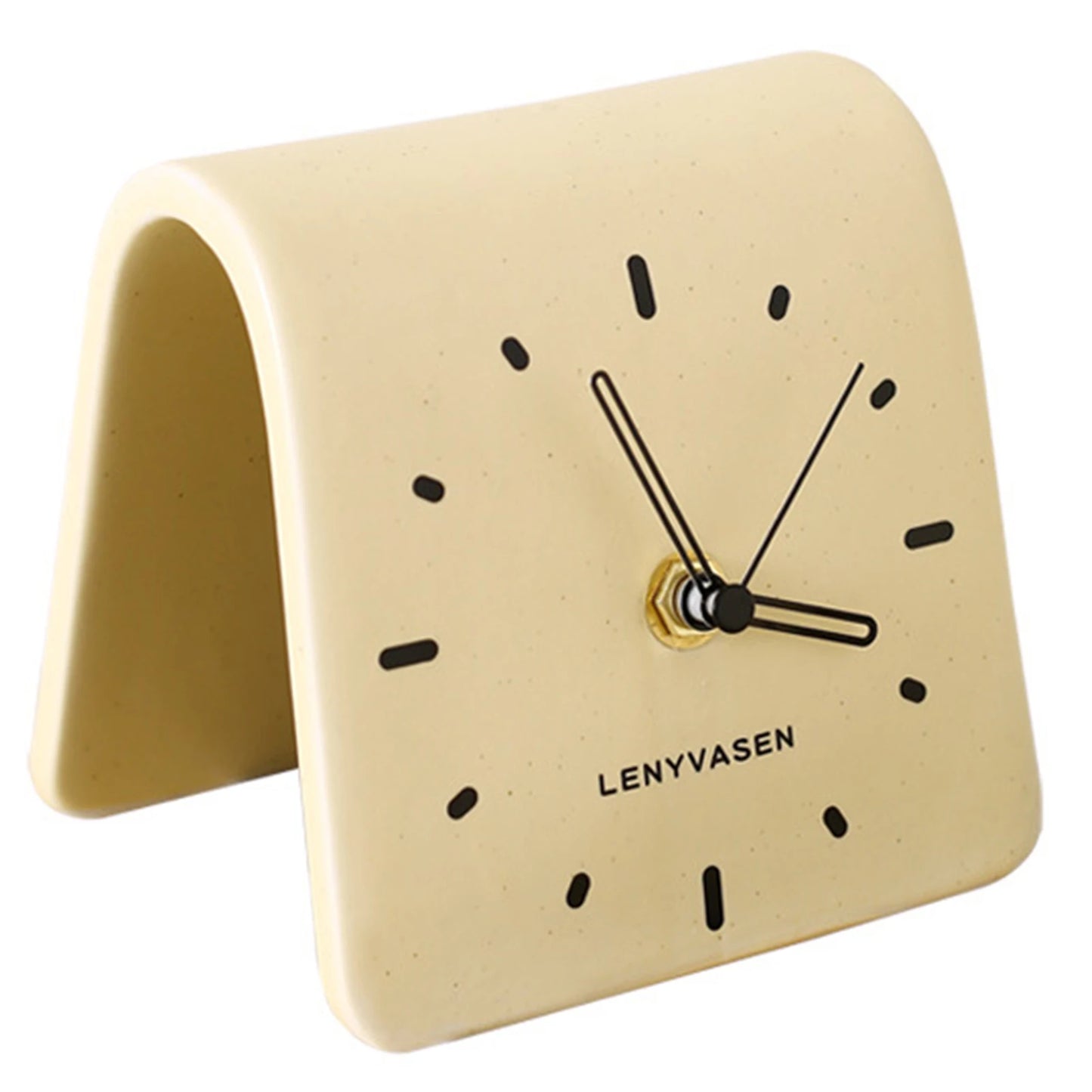 Ceramic Silent Desk Clock | Mute Bedside & Living Room Decor