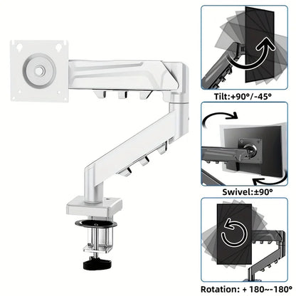 Single Monitor Arm for 13-32" Screens | Full Motion Swivel Desktop Stand