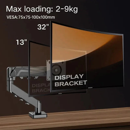 Single Monitor Arm for 13-32" Screens | Full Motion Swivel Desktop Stand