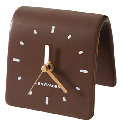Ceramic Silent Desk Clock | Mute Bedside & Living Room Decor
