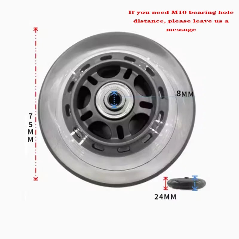 4 Pcs/lot Silent Caster 3 / 4 inch Single Wheel