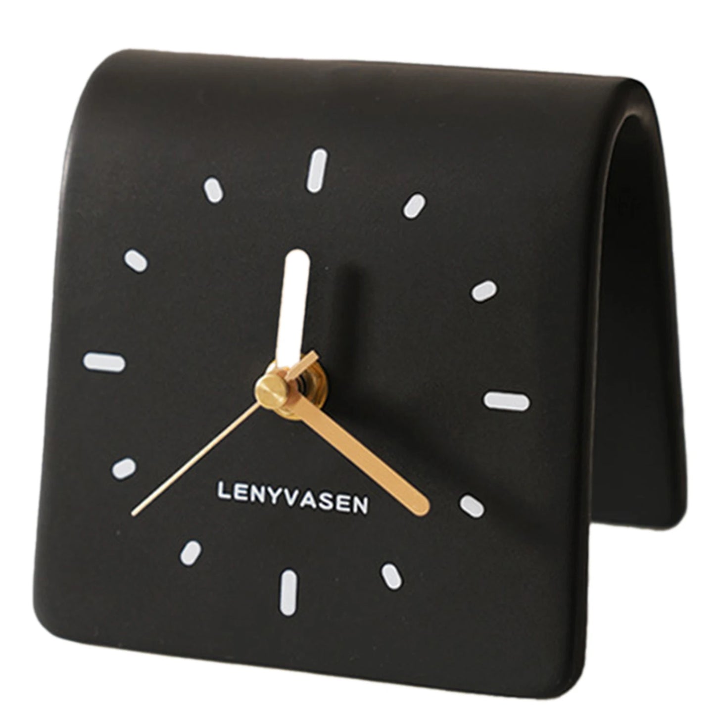Ceramic Silent Desk Clock | Mute Bedside & Living Room Decor